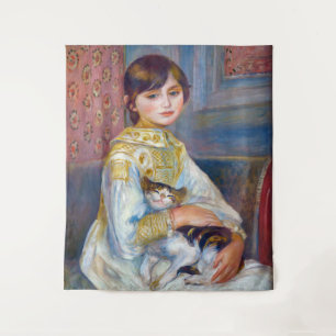 Pierre-Auguste Renoir - Child with Cat Tapestry