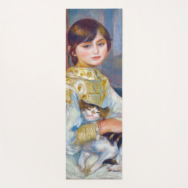Pierre-Auguste Renoir - Child with Cat Yoga Mat (Back)