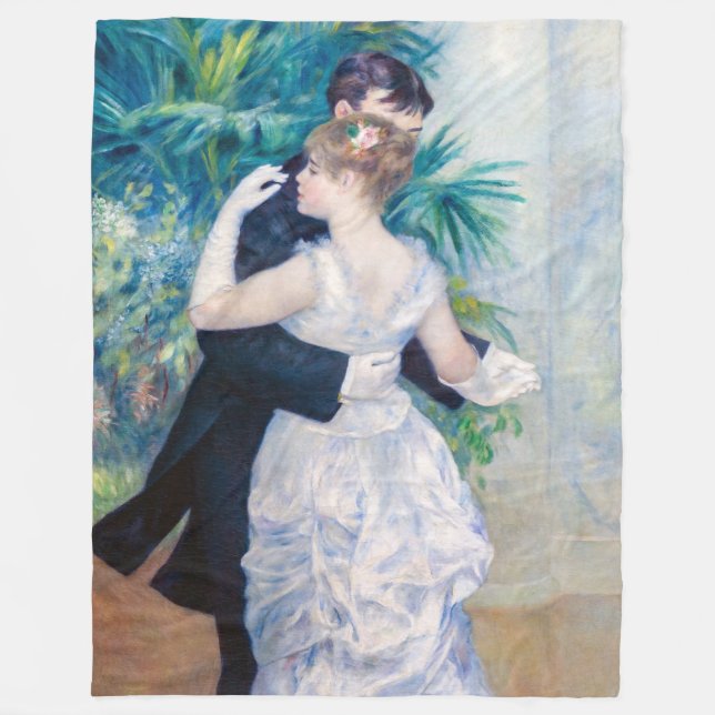 Pierre-Auguste Renoir - City Dance Fleece Blanket (Front)