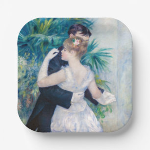 Pierre-Auguste Renoir - City Dance Paper Plate