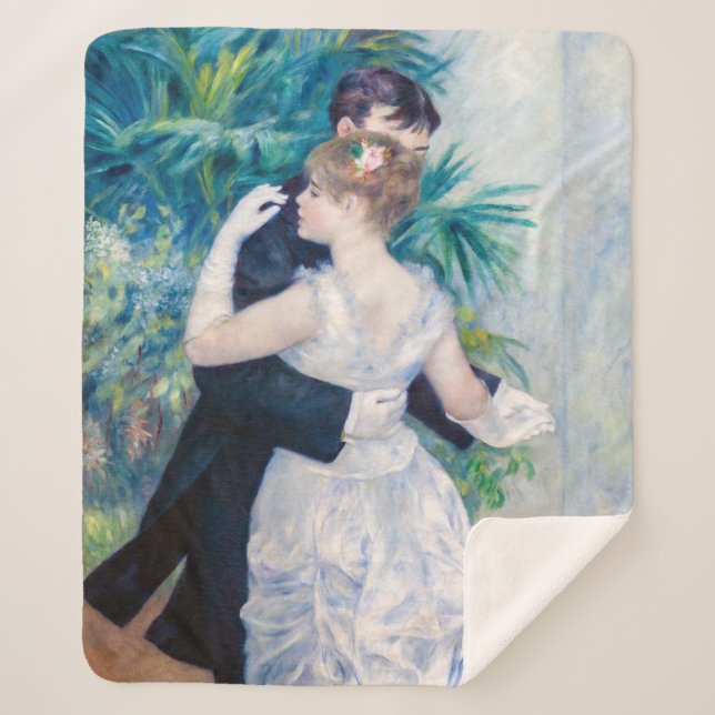 Pierre-Auguste Renoir - City Dance Sherpa Blanket (Front)