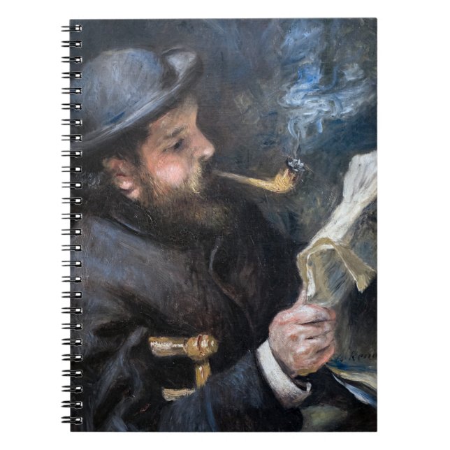 Pierre-Auguste Renoir - Claude Monet Reading Notebook (Front)