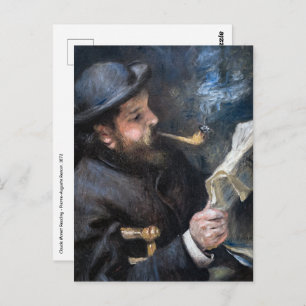 Pierre-Auguste Renoir - Claude Monet Reading Postcard