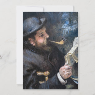 Pierre-Auguste Renoir - Claude Monet Reading Thank You Card