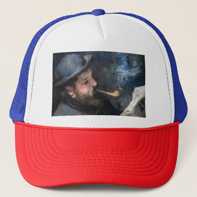Pierre-Auguste Renoir - Claude Monet Reading Trucker Hat (Front)