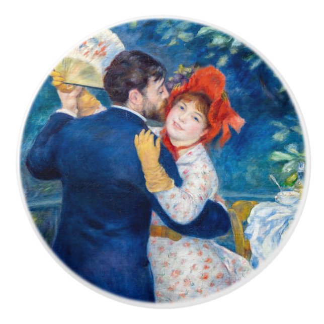 Pierre-Auguste Renoir - Country Dance Ceramic Knob (Front)