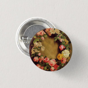 Pierre-Auguste Renoir - Crown of Roses 3 Cm Round Badge