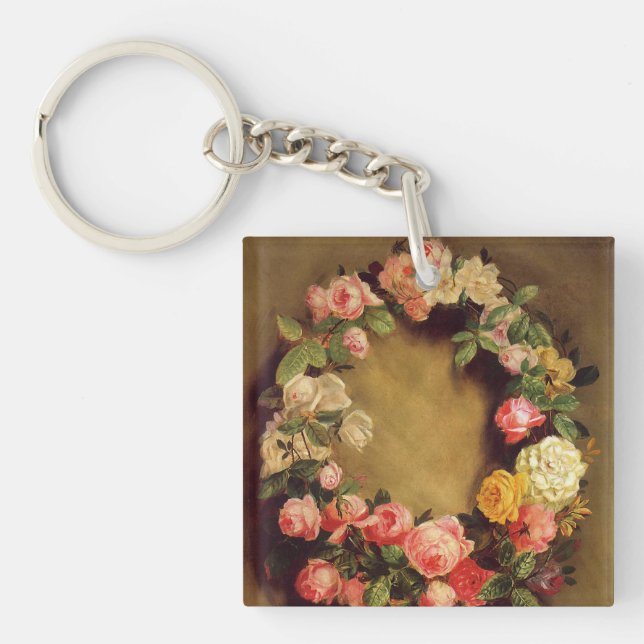 Pierre-Auguste Renoir - Crown of Roses  Key Ring (Front)