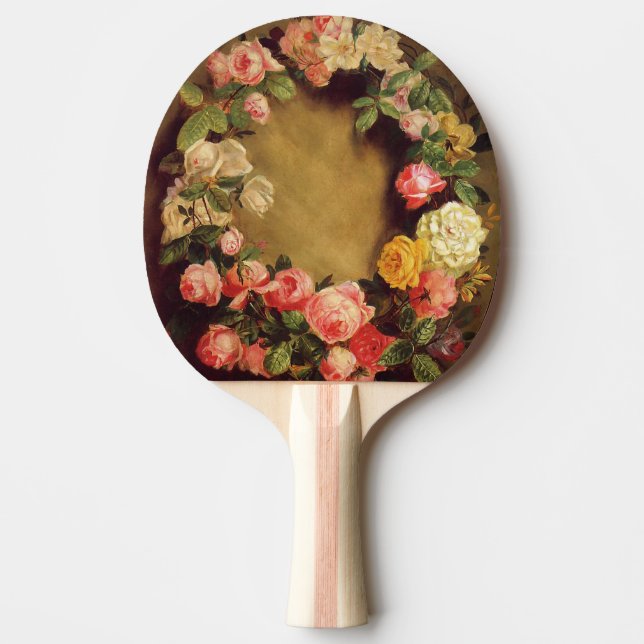 Pierre-Auguste Renoir - Crown of Roses  Ping Pong Paddle (Front)