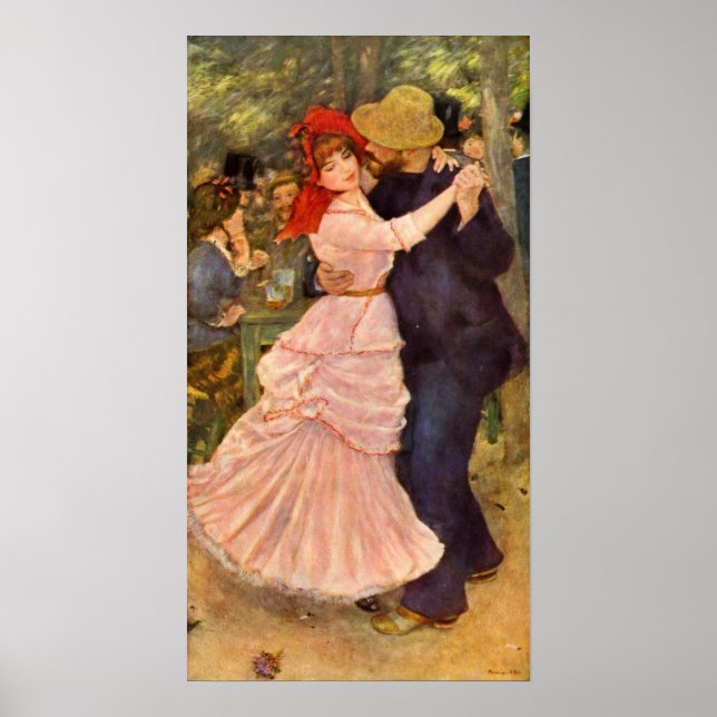 Pierre-Auguste Renoir Dance at Bougiva Poster (Front)