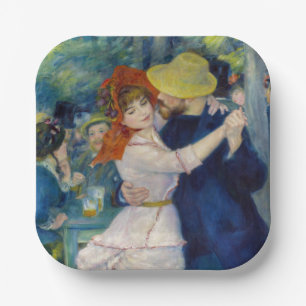 Pierre-Auguste Renoir - Dance at Bougival Paper Plate
