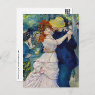 Pierre-Auguste Renoir - Dance at Bougival Postcard