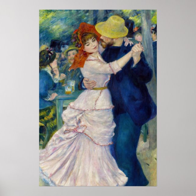 Pierre-Auguste Renoir - Dance at Bougival Poster (Front)