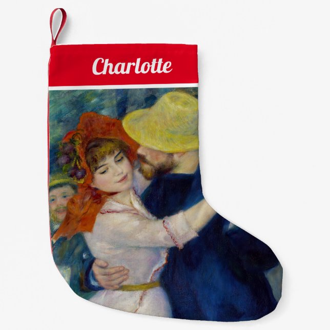 Pierre-Auguste Renoir - Dance at Bougival Small Christmas Stocking (Front)