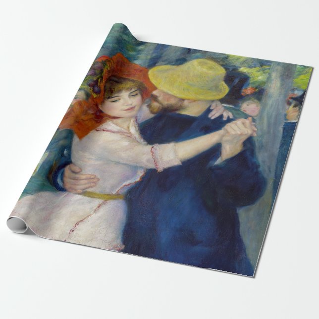Pierre-Auguste Renoir - Dance at Bougival Wrapping Paper (Unrolled)