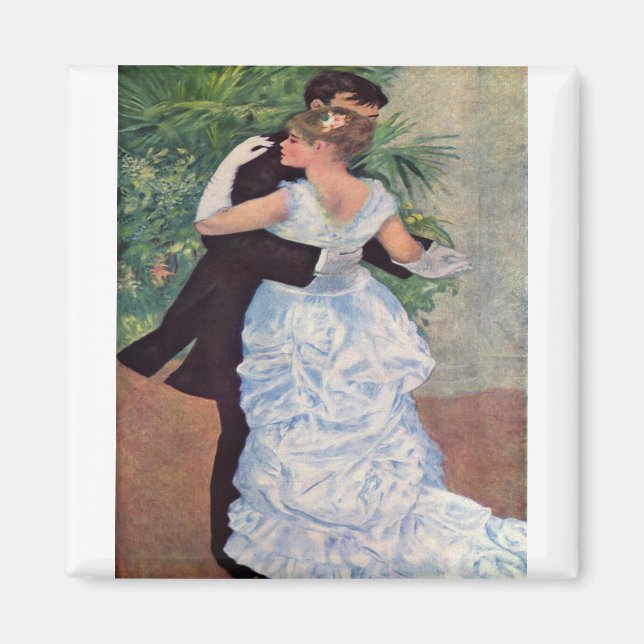 Pierre Auguste Renoir Dance In The City 1883 Magnet (Front)