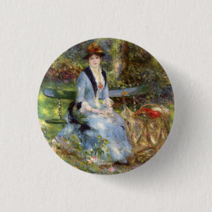 Pierre-Auguste Renoir - Dans les Roses  3 Cm Round Badge