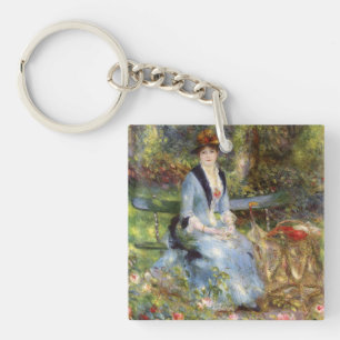 Pierre-Auguste Renoir - Dans les Roses   Key Ring