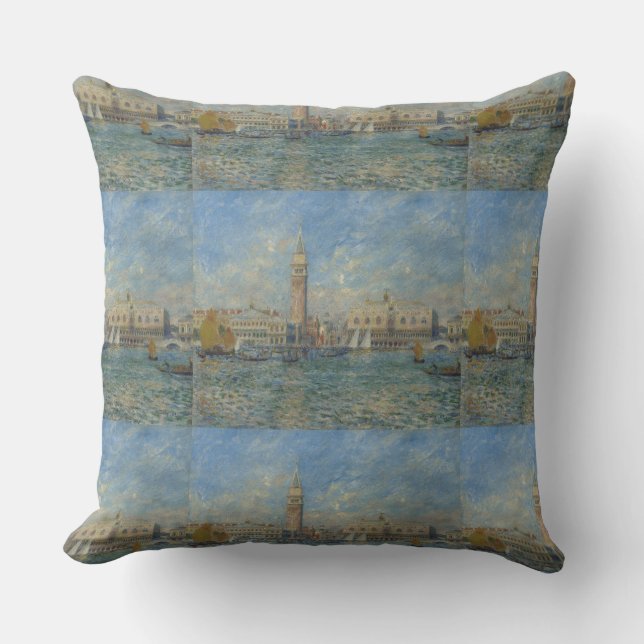 Pierre Auguste Renoir Doges Palace Venice Italy Cushion (Front)