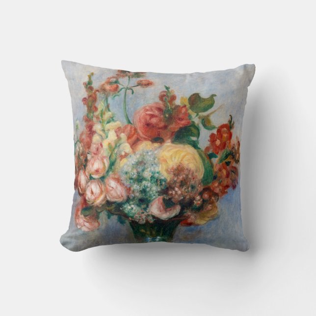 Pierre-Auguste Renoir - Flowers in a Vase Cushion (Front)