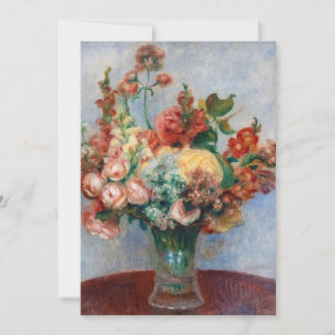 Pierre-Auguste Renoir - Flowers in a Vase Invitation
