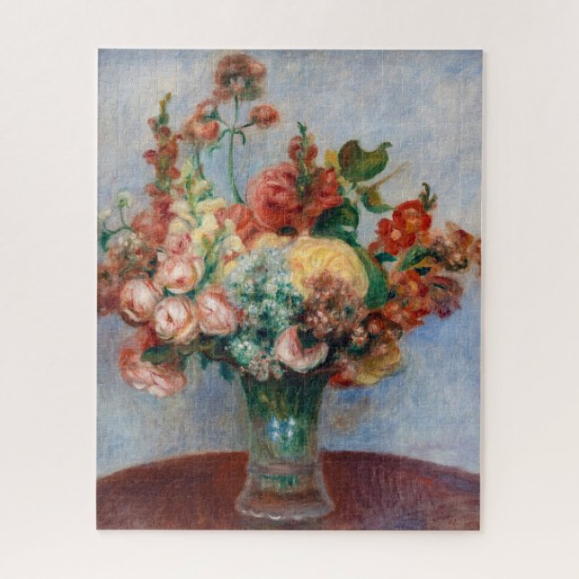Pierre-Auguste Renoir - Flowers in a Vase Jigsaw Puzzle (Vertical)