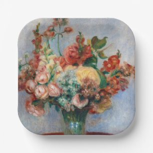 Pierre-Auguste Renoir - Flowers in a Vase Paper Plate