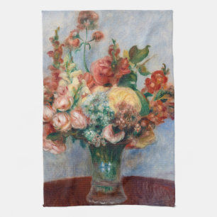 Pierre-Auguste Renoir - Flowers in a Vase Tea Towel