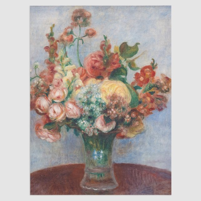 Pierre-Auguste Renoir - Flowers in a Vase Tissue Paper (Creator Uploaded)