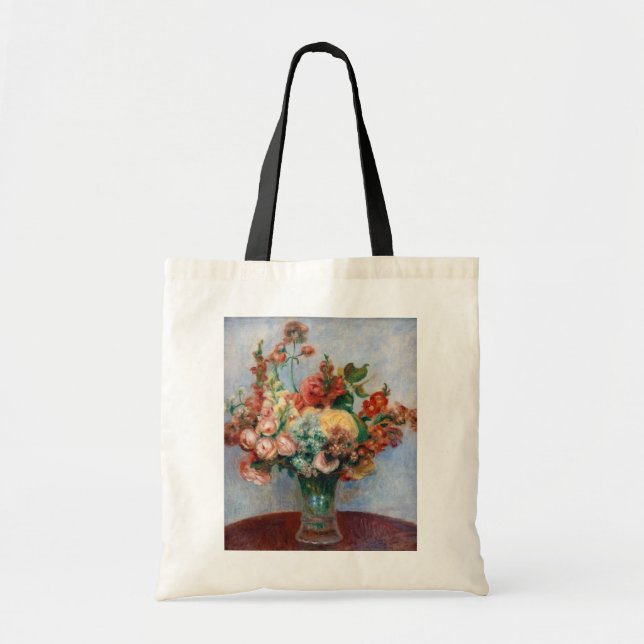 Pierre-Auguste Renoir - Flowers in a Vase Tote Bag (Front)