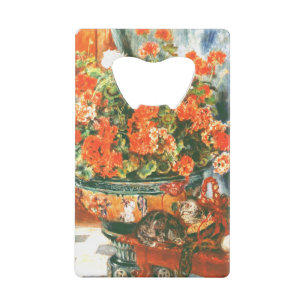 Pierre-Auguste Renoir Geraniums And Cats