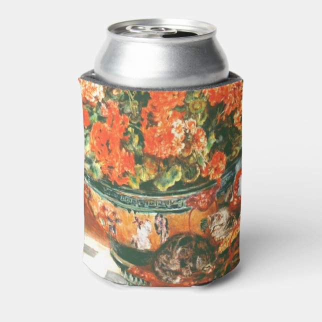 Pierre-Auguste Renoir Geraniums And Cats   Can Cooler (Can Back)