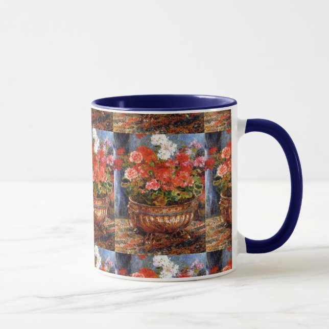 Pierre-Auguste Renoir Geraniums in a Copper Basin Mug (Right)