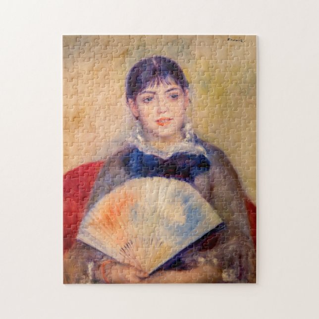 Pierre-Auguste Renoir - Girl with a Fan Jigsaw Puzzle (Vertical)