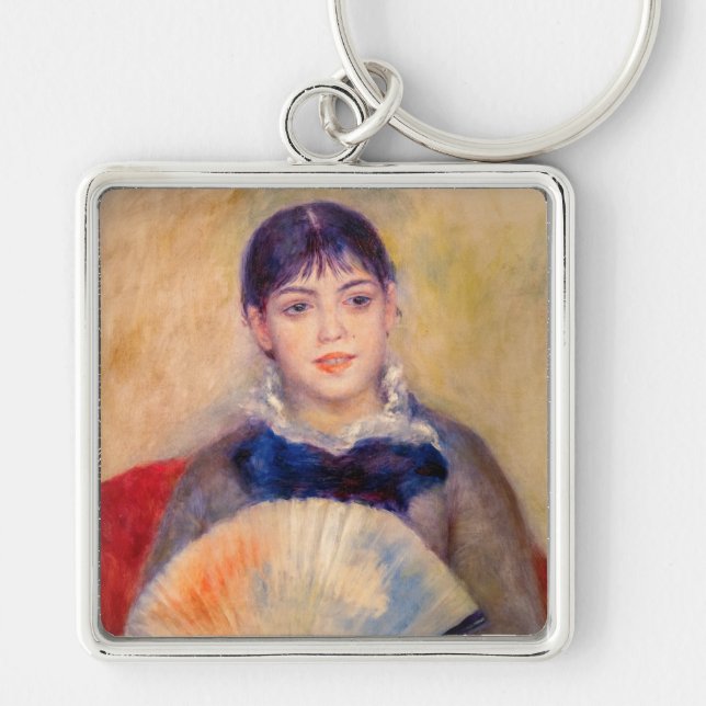 Pierre-Auguste Renoir - Girl with a Fan Key Ring (Front)