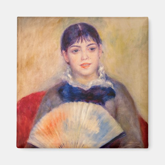 Pierre-Auguste Renoir - Girl with a Fan Magnet (Front)