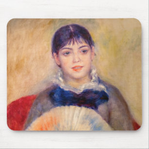 Pierre-Auguste Renoir - Girl with a Fan Mouse Pad