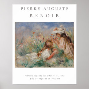 Pierre-Auguste Renoir. Girls in the Grass 1890 Poster
