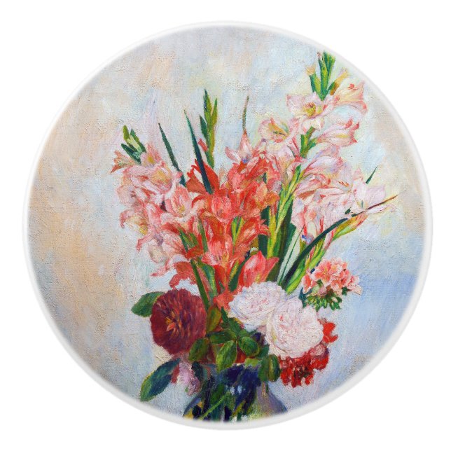 Pierre-Auguste Renoir - Gladioli Ceramic Knob (Front)