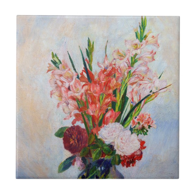 Pierre-Auguste Renoir - Gladioli Ceramic Tile (Front)