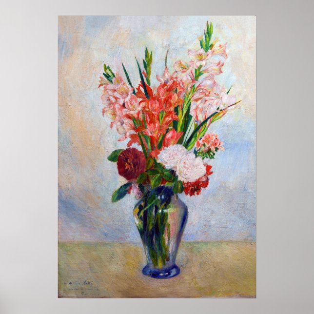 Pierre-Auguste Renoir - Gladioli Poster (Front)