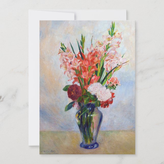 Pierre-Auguste Renoir - Gladioli Thank You Card (Front)