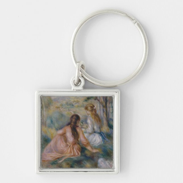 Pierre Auguste Renoir | In the Meadow Key Ring (Front)