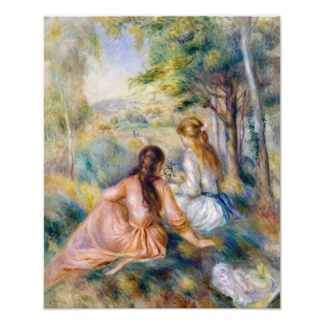 Pierre-Auguste Renoir - In the Meadow Photo Print (Front)
