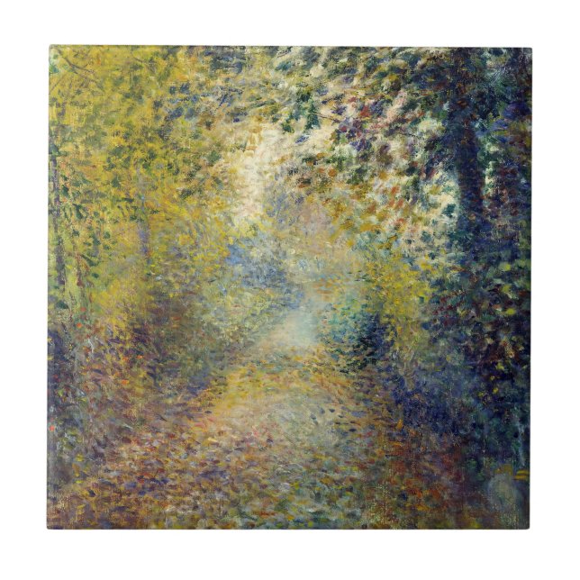 Pierre-Auguste Renoir - In the Woods Ceramic Tile (Front)