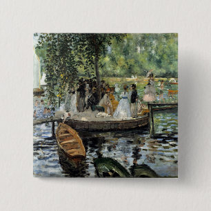 Pierre-Auguste Renoir - La Grenouillere 15 Cm Square Badge