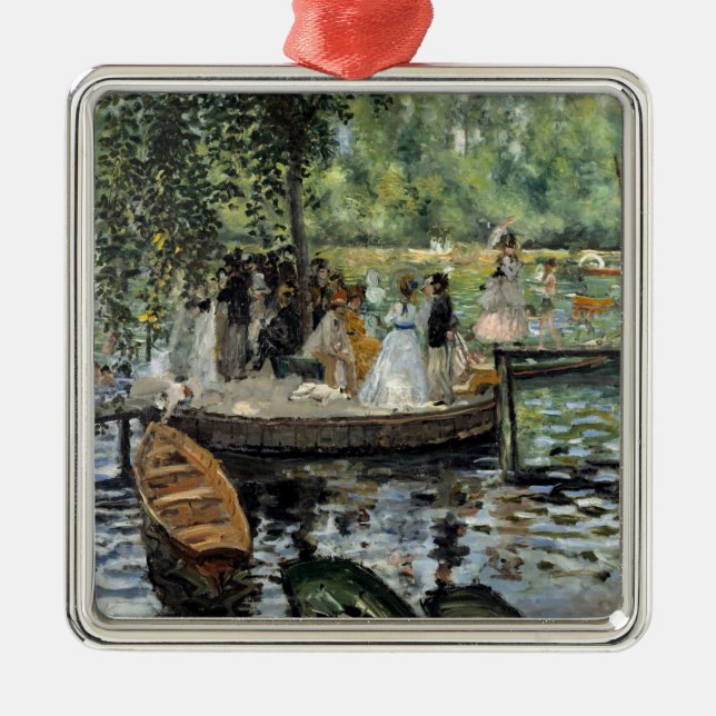 Pierre-Auguste Renoir - La Grenouillere Metal Ornament (Front)