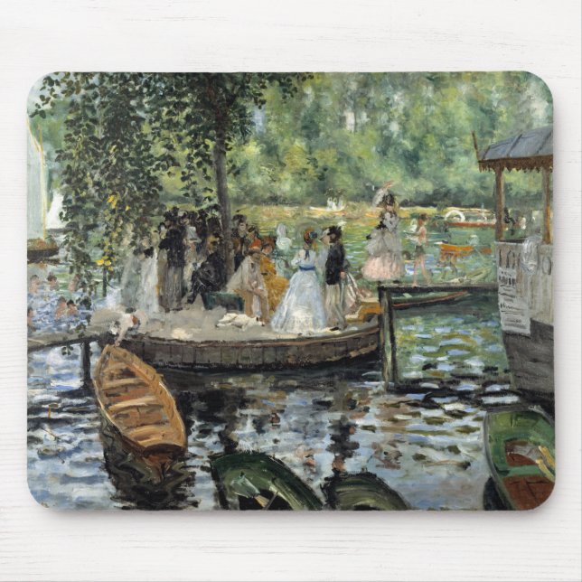 Pierre-Auguste Renoir - La Grenouillere Mouse Pad (Front)