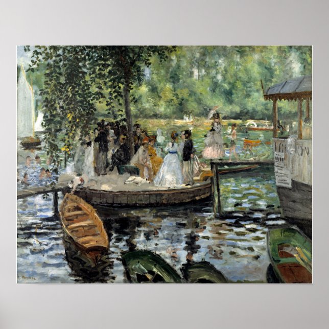 Pierre-Auguste Renoir - La Grenouillere Poster (Front)