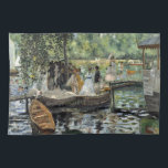 Pierre-Auguste Renoir - La Grenouillere Tea Towel<br><div class="desc">La Grenouillere - Pierre-Auguste Renoir,  Oil on Canvas,  1869</div>